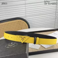 $56.00 USD Prada AAA Quality Belts In Gold For Men #1340117