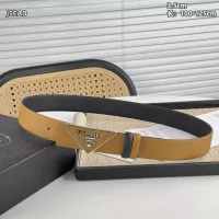 $56.00 USD Prada AAA Quality Belts In Silver For Men #1340118