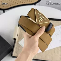 $56.00 USD Prada AAA Quality Belts In Gold For Men #1340119