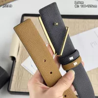 $56.00 USD Prada AAA Quality Belts In Gold For Men #1340119