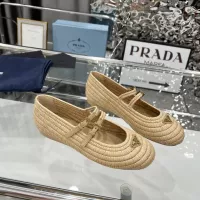 $122.00 USD Prada Flat Shoes For Women #1341020