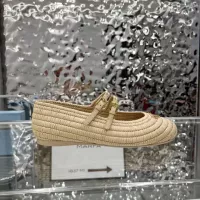 $122.00 USD Prada Flat Shoes For Women #1341020