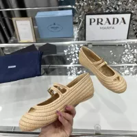 $122.00 USD Prada Flat Shoes For Women #1341020