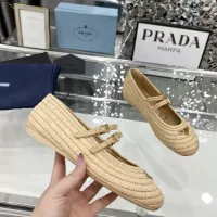 $122.00 USD Prada Flat Shoes For Women #1341020