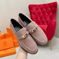 $125.00 USD Hermes Leather Shoes For Women #1341216