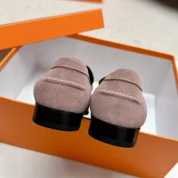 $125.00 USD Hermes Leather Shoes For Women #1341216