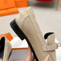 $125.00 USD Hermes Leather Shoes For Women #1341217