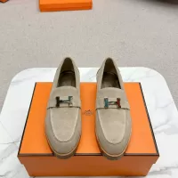 $125.00 USD Hermes Leather Shoes For Women #1341221