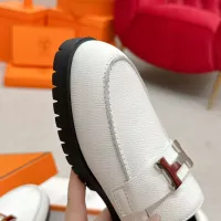 $125.00 USD Hermes Leather Shoes For Women #1341224