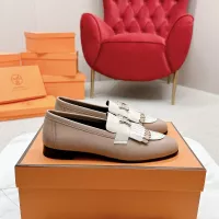 $125.00 USD Hermes Leather Shoes For Women #1341228