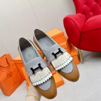 $125.00 USD Hermes Leather Shoes For Women #1341230