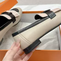 $125.00 USD Hermes Leather Shoes For Women #1341237