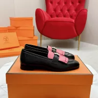 $125.00 USD Hermes Leather Shoes For Women #1341240