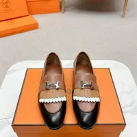 $125.00 USD Hermes Leather Shoes For Women #1341241