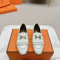 $125.00 USD Hermes Leather Shoes For Women #1341257