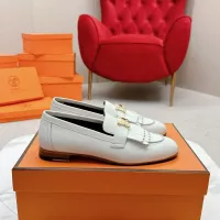 $125.00 USD Hermes Leather Shoes For Women #1341257