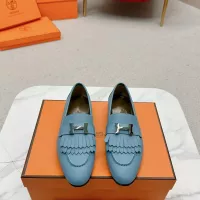$125.00 USD Hermes Leather Shoes For Women #1341260