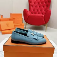 $125.00 USD Hermes Leather Shoes For Women #1341260