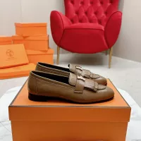 $125.00 USD Hermes Leather Shoes For Women #1341261