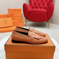 $125.00 USD Hermes Leather Shoes For Women #1341262