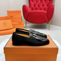 $125.00 USD Hermes Leather Shoes For Women #1341263