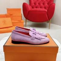 $125.00 USD Hermes Leather Shoes For Women #1341266