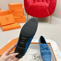 $125.00 USD Hermes Leather Shoes For Women #1341269
