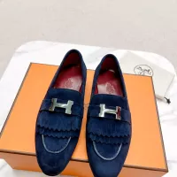 $125.00 USD Hermes Leather Shoes For Women #1341270