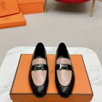 $125.00 USD Hermes Leather Shoes For Women #1341274