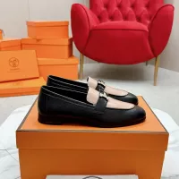 $125.00 USD Hermes Leather Shoes For Women #1341274