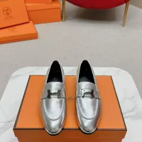 $125.00 USD Hermes Leather Shoes For Women #1341275