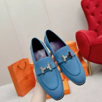 $125.00 USD Hermes Leather Shoes For Women #1341277