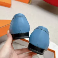 $125.00 USD Hermes Leather Shoes For Women #1341277