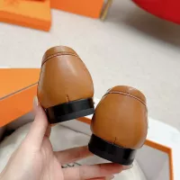 $125.00 USD Hermes Leather Shoes For Women #1341279