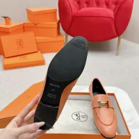 $125.00 USD Hermes Leather Shoes For Women #1341280