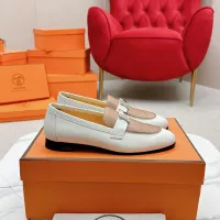 $125.00 USD Hermes Leather Shoes For Women #1341286