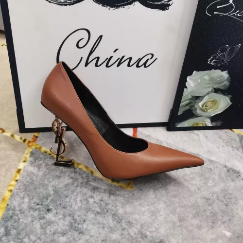 Replica Yves Saint Laurent YSL High-Heeled Shoes For Women #1341366 $122.00 USD for Wholesale
