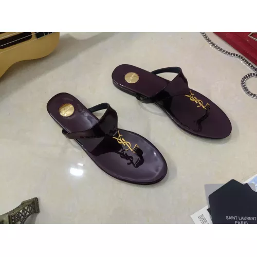 Replica Yves Saint Laurent YSL Slippers For Women #1341377 $92.00 USD for Wholesale