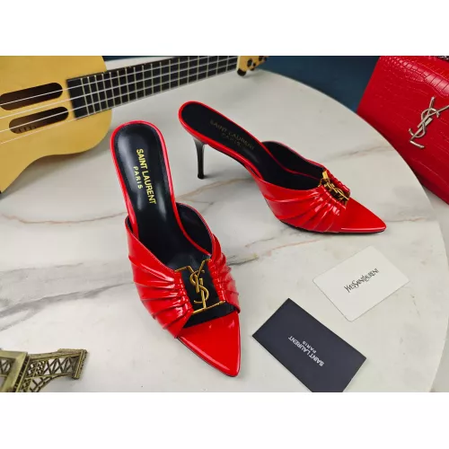 Yves Saint Laurent YSL Slippers For Women #1341383 $98.00 USD, Wholesale Replica Yves Saint Laurent YSL Slippers