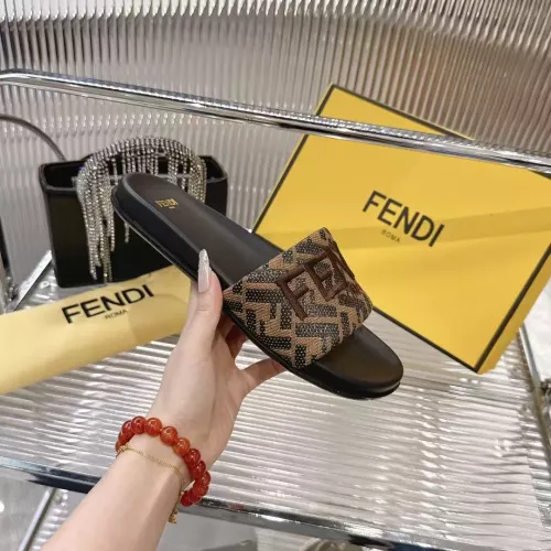 Replica Fendi Slippers For Women #1341582 $80.00 USD for Wholesale