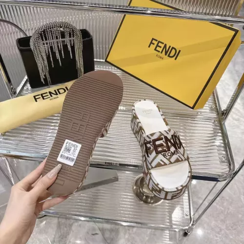 Replica Fendi Slippers For Women #1341585 $85.00 USD for Wholesale