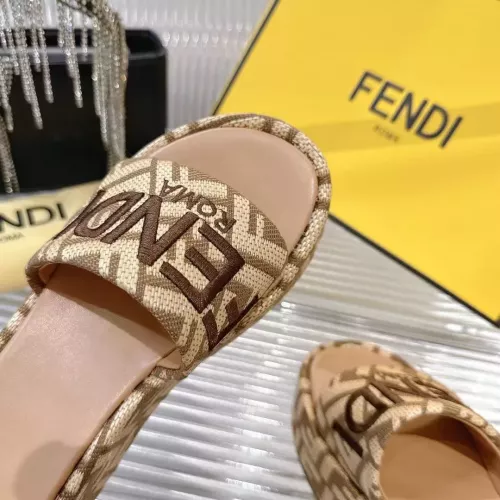 Replica Fendi Slippers For Women #1341586 $85.00 USD for Wholesale