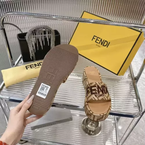 Replica Fendi Slippers For Women #1341586 $85.00 USD for Wholesale
