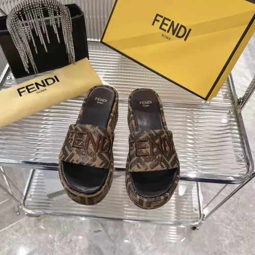 Replica Fendi Slippers For Women #1341587 $85.00 USD for Wholesale