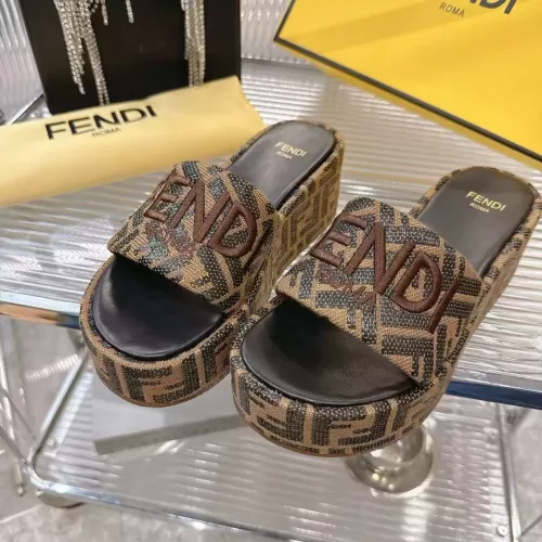 Replica Fendi Slippers For Women #1341587 $85.00 USD for Wholesale