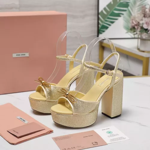 MIU MIU Sandal For Women #1341674 $122.00 USD, Wholesale Replica MIU MIU Sandal