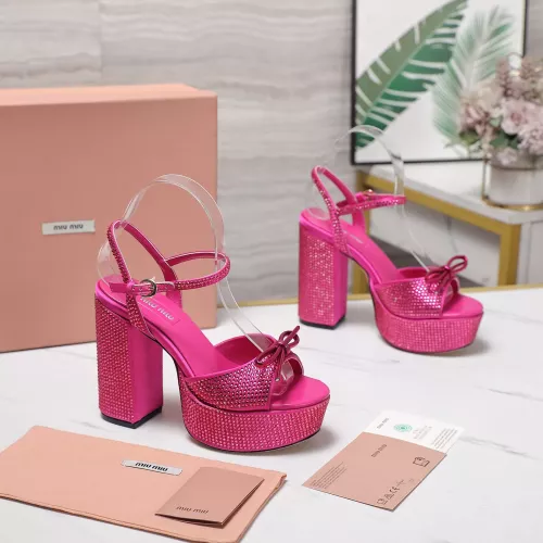 Replica MIU MIU Sandal For Women #1341677 $122.00 USD for Wholesale
