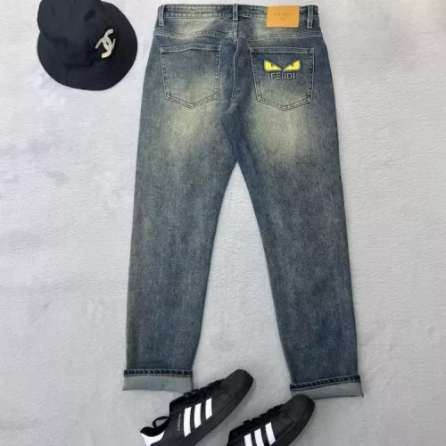 Replica Fendi Jeans For Men #1341683 $52.00 USD for Wholesale