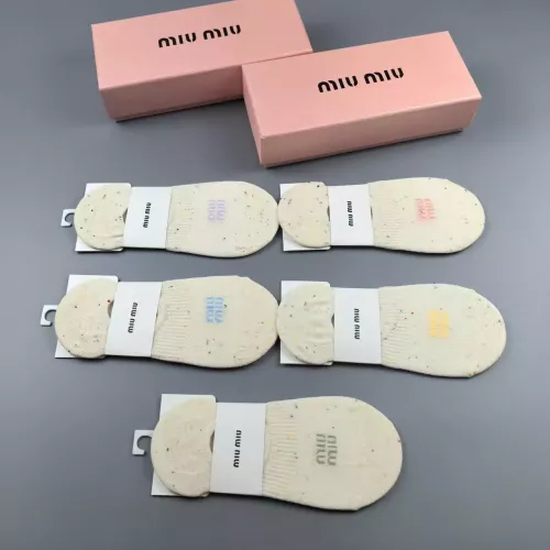 Replica MIU MIU Socks For Women #1341805 $25.00 USD for Wholesale