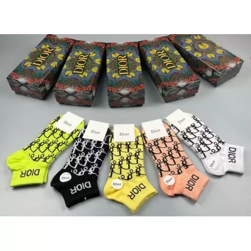 Replica Christian Dior Socks For Women #1341807 $25.00 USD for Wholesale